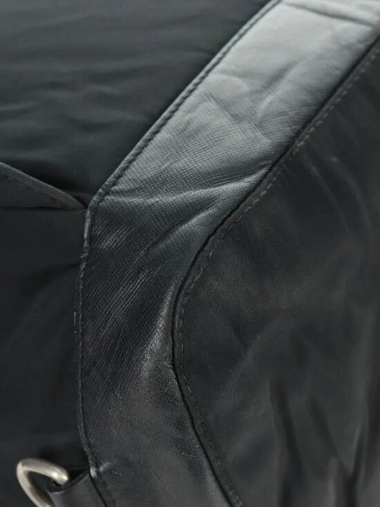 PRADA Backpack Nylon Black Silver Auth gh1538 main image 14